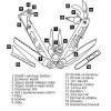 Multitool SIGNAL Crimson, LEATHERMAN - s gravírováním