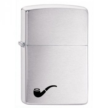 Zapalovač dýmkový ZIPPO#200 Pipe Lighter, Brushed Chrome - Dýmkový Zippo? Proč ne? Mnoha léty osvědčený benzínový dělník do každého počasí.Gravírujeme rychle a precizně. Skladem, expedice do 24h.