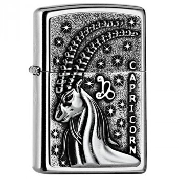 Editace produktu: Zapalovač ZIPPO#207, Capricorn Zodiac Emblem, Street Chrome - KLASIKA? Pak tedy zipák! Mnoha léty osvědčený benzínový dělník do každého počasí.Gravírujeme rychle a precizně. Skladem, expedice do 24h.