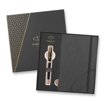 Sada kuličková tužka PARKER Sonnet Black GT + zápisník - Sonnet - skutečně nadčasová a proto vždy aktuální, svěží a dokonalá řada per Parker. 
S možností osobního věnování! Skladem, expedice do 48 hodin!