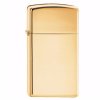 Zippo 1654 B SLIM High Polish Brass s prostorem pro osobní věnování - s rytinou