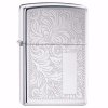 Zippo 352 VENETIAN Polished Chrome s prostorem pro laserový popis - s rytinou