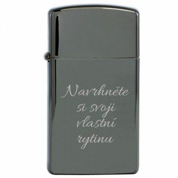 Zapalovač Zippo 20492 SLIM Black Ice - s gravírováním