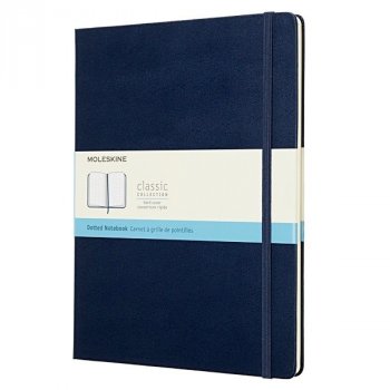 Zápisník MOLESKINE tečkovaný T/XL modrý
